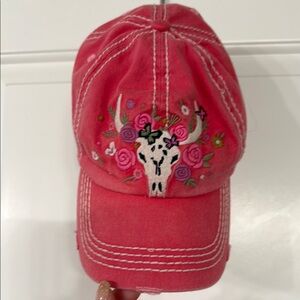 KBETHOS Pink Floral Embroidered Cap